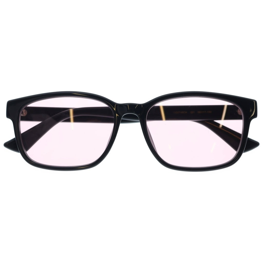 GUCCI(グッチ) ロゴプレート ウェリントンフレーム カラーレンズ サングラス メガネ ブラック GG0749OA-001