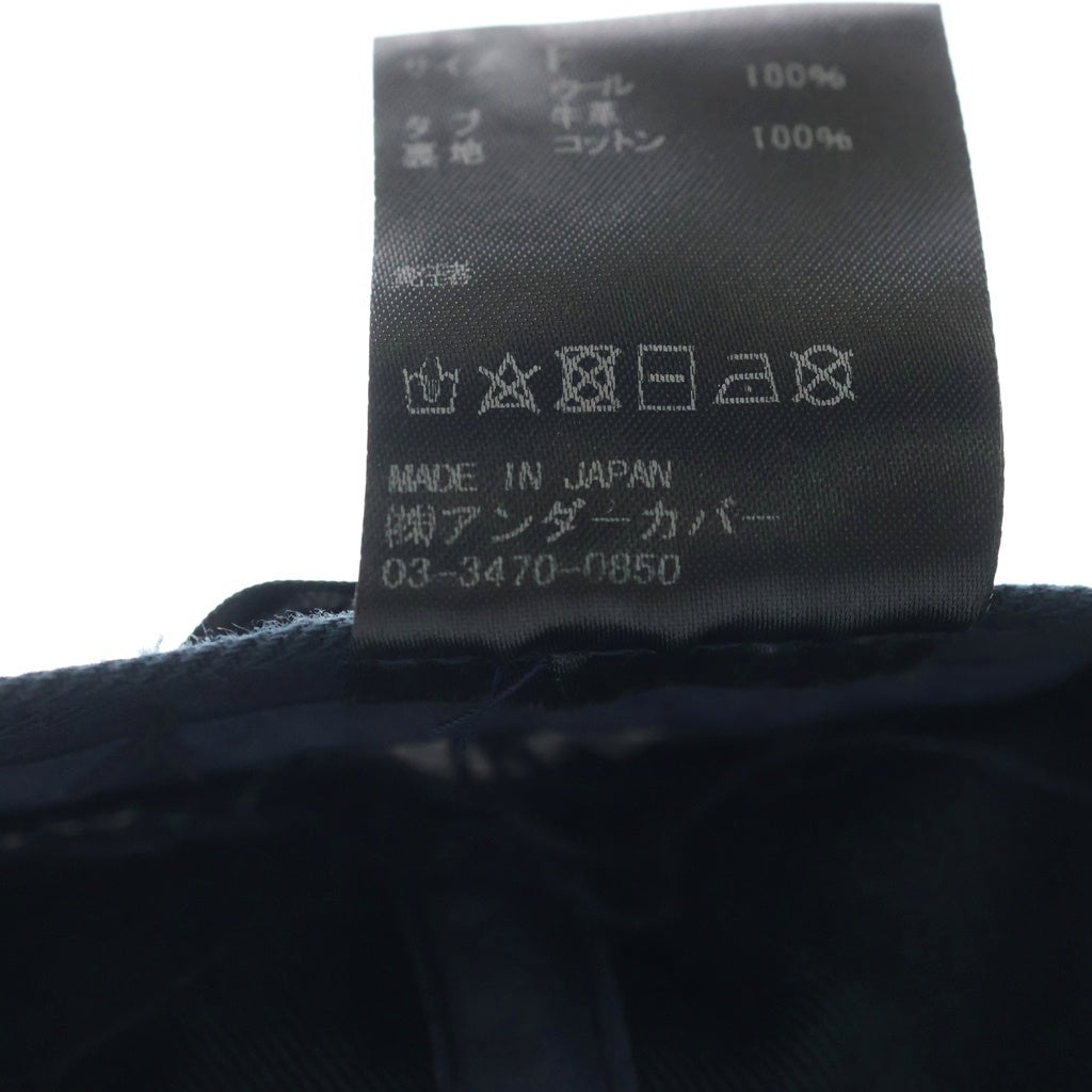 UNDERCOVER(アンダーカバー) 20AW ウール チェック柄 6パネル 耳付きキャップ 帽子 レッド UCZ402-2 レディース