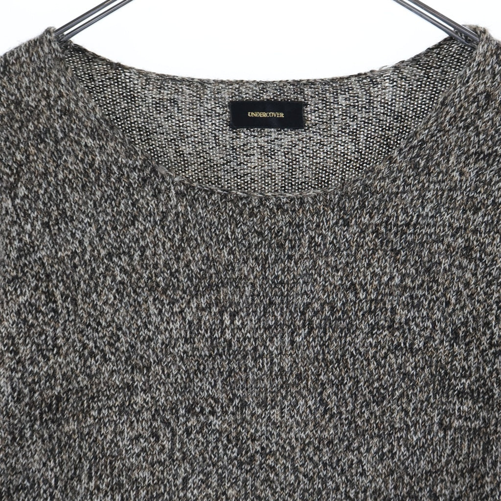 UNDERCOVER(アンダーカバー) 17AW ミックスウール ロングニット セーター ブラウン UCT4909-1