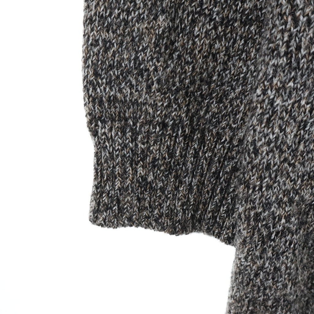 UNDERCOVER(アンダーカバー) 17AW ミックスウール ロングニット セーター ブラウン UCT4909-1