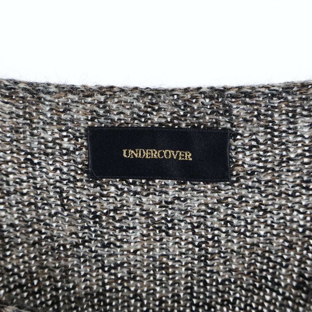 UNDERCOVER(アンダーカバー) 17AW ミックスウール ロングニット セーター ブラウン UCT4909-1