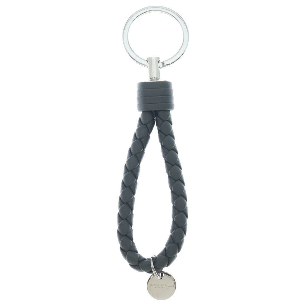 BOTTEGA VENETA(ボッテガヴェネタ) Intrecciato Key Ring イントレチャートキーリング レザーキーホルダー カーキ
