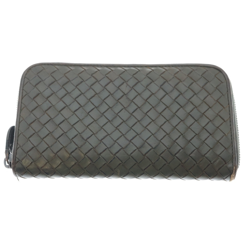 BOTTEGA VENETA(ボッテガヴェネタ) Intrecciato Long Wallet イントレチャート ロングウォレット 長財布 カーキ