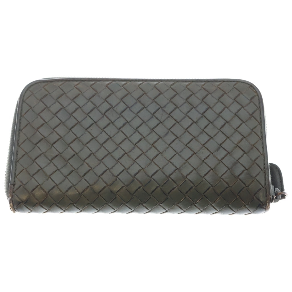 BOTTEGA VENETA(ボッテガヴェネタ) Intrecciato Long Wallet イントレチャート ロングウォレット 長財布 カーキ