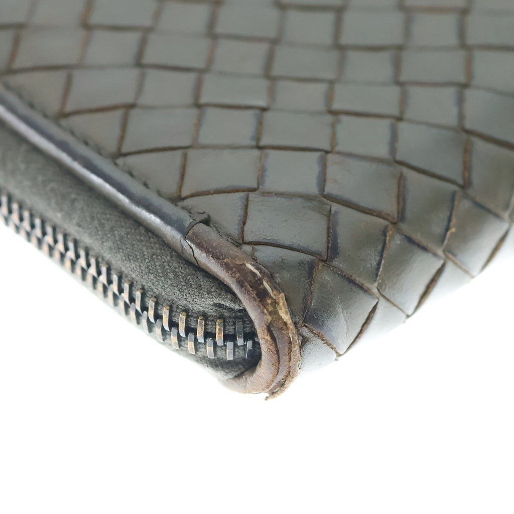 BOTTEGA VENETA(ボッテガヴェネタ) Intrecciato Long Wallet イントレチャート ロングウォレット 長財布 カーキ