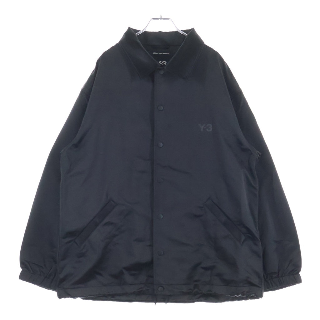 Y-3(ワイスリー) U GFX COACH JKT ロゴプリント スナップボタン ナイロン コーチジャケット ブラック JN4883 A2E001