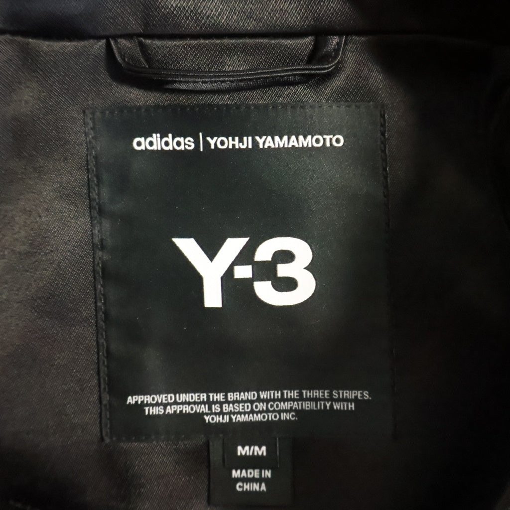 Y-3(ワイスリー) U GFX COACH JKT ロゴプリント スナップボタン ナイロン コーチジャケット ブラック JN4883 A2E001