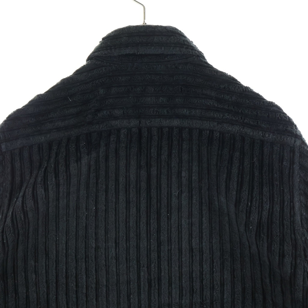 CALEE(キャリー) 23AW Jumbo Corduroy Zip Shirt Jacket ジャンボコーデュロイジップシャツジャケット ジップアップシャツジャケット ブラック