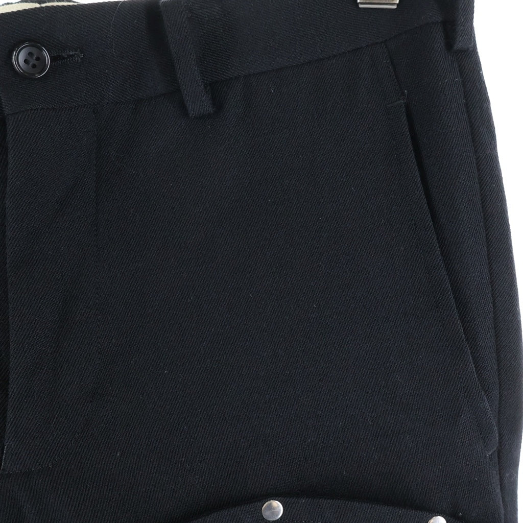 COMME des GARCONS HOMME PLUS(コムデギャルソンオムプリュス) 16AW 平和の鎧期 甲冑カシメロングパンツ PR-P063 ブラック