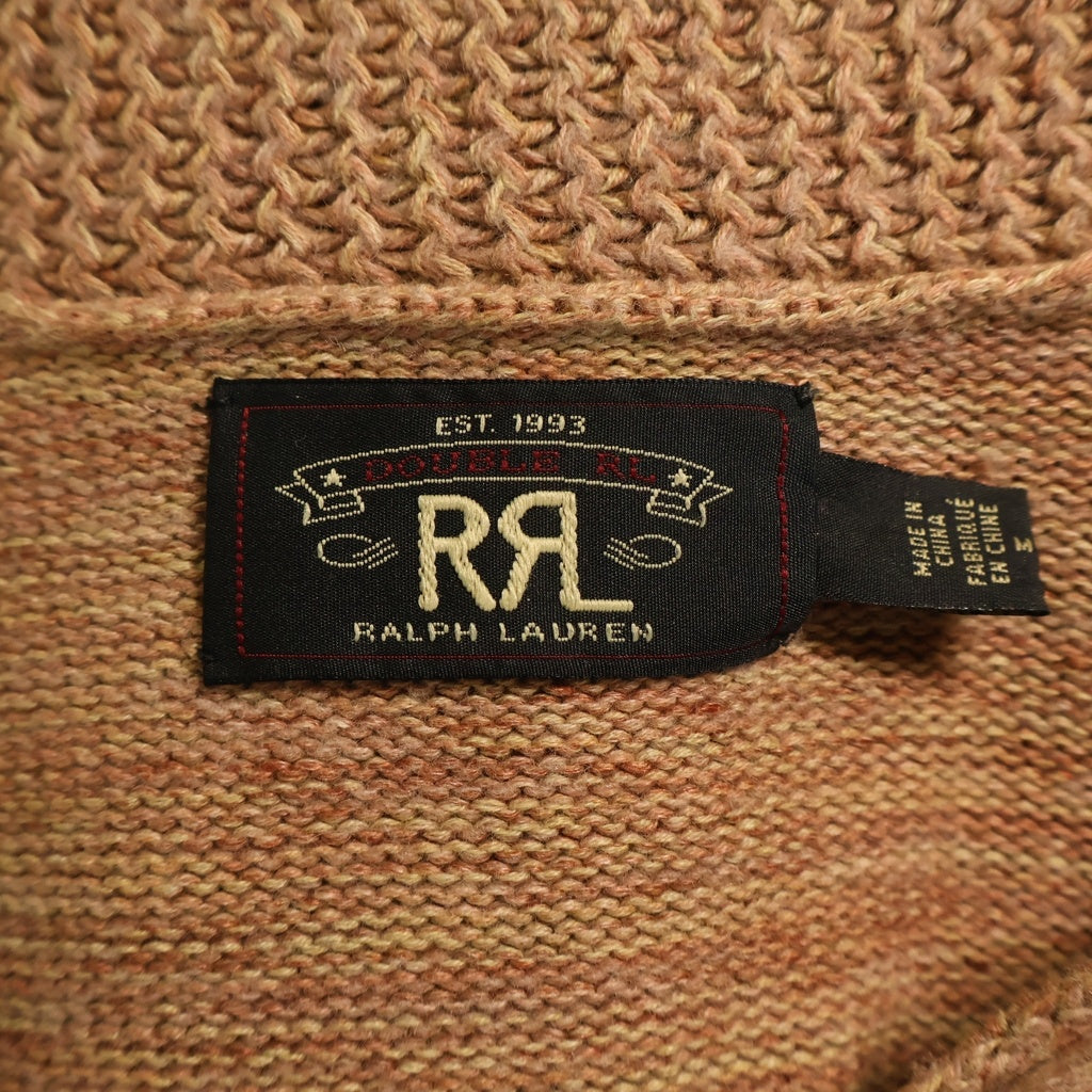 RRL(ダブルアールエル) Roadrunner Cardigan ロードランナーカーディガン ジャコード編みショールカラーカーディガン ピンク MNRRSWE16820097