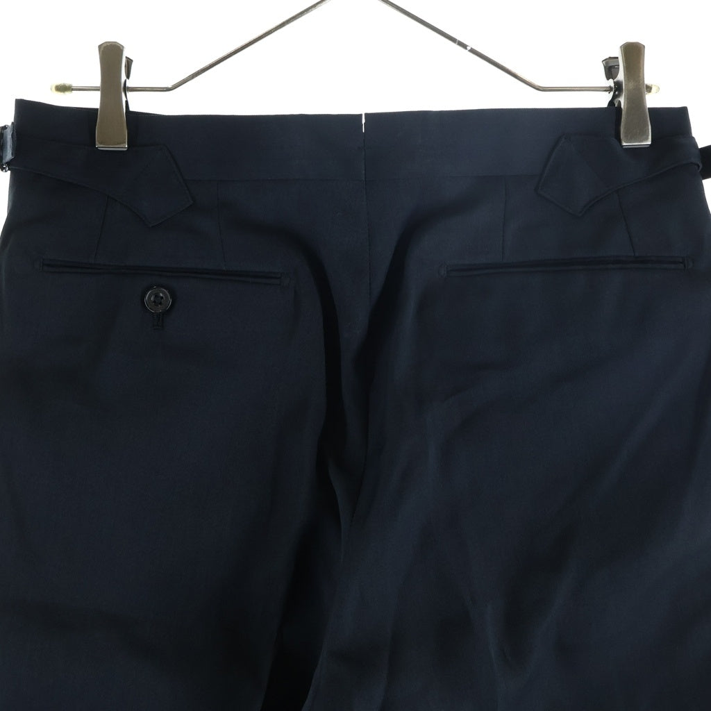 NO BRAND(ノーブランド) LEFRI SIDNEY TROUSER IN ORGANIC COTTON レフリー オーガニックコットン シドニートラウザーズ スラックス ブラック 224P7000