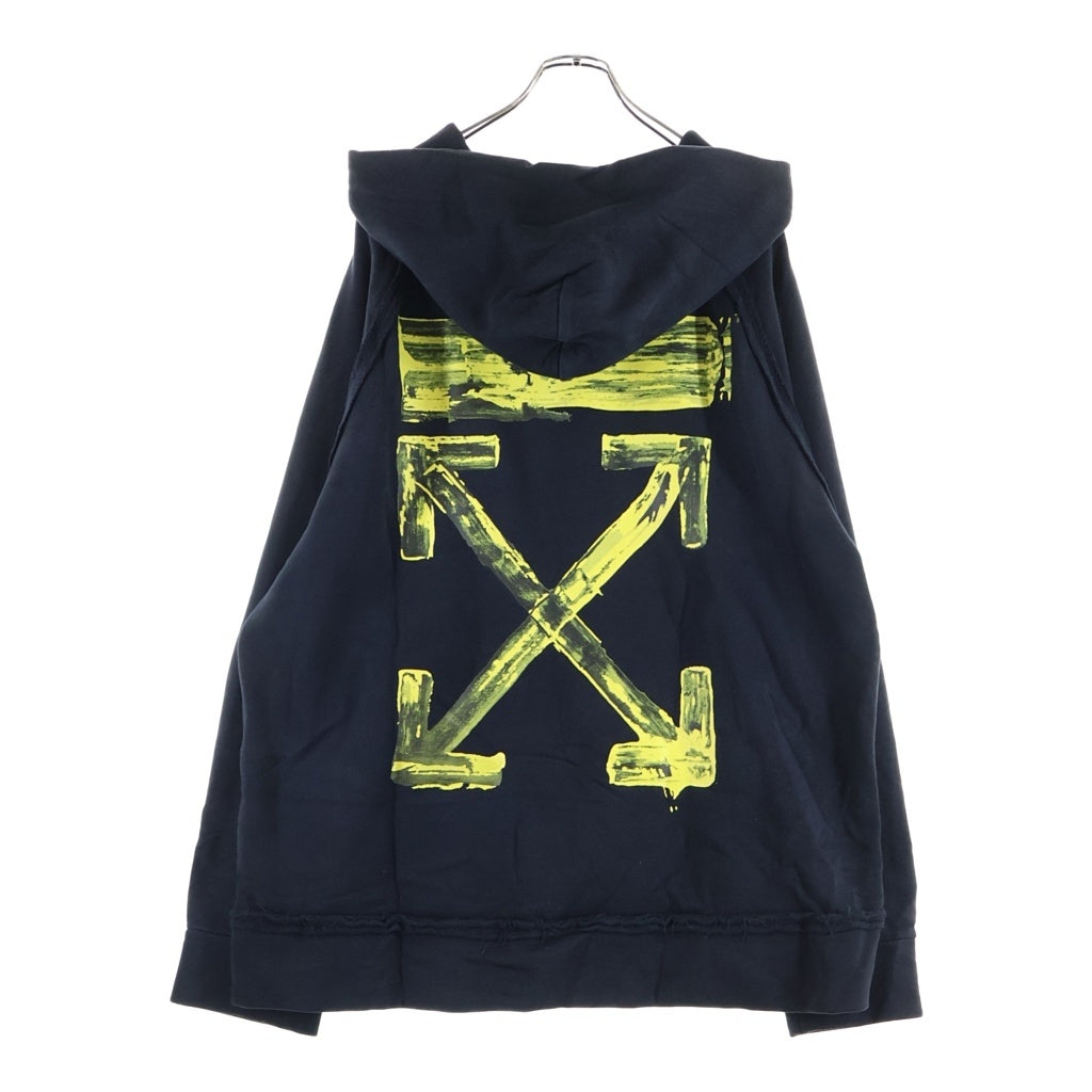 OFF-WHITE(オフホワイト) 19AW バックプリント プルオーバーパーカー ブラック OMBB057F19E30010