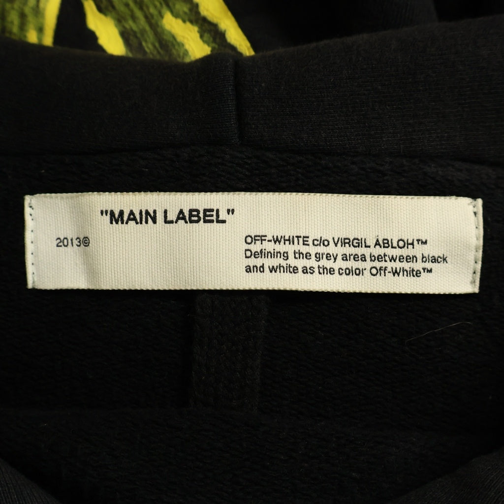 OFF-WHITE(オフホワイト) 19AW バックプリント プルオーバーパーカー ブラック OMBB057F19E30010