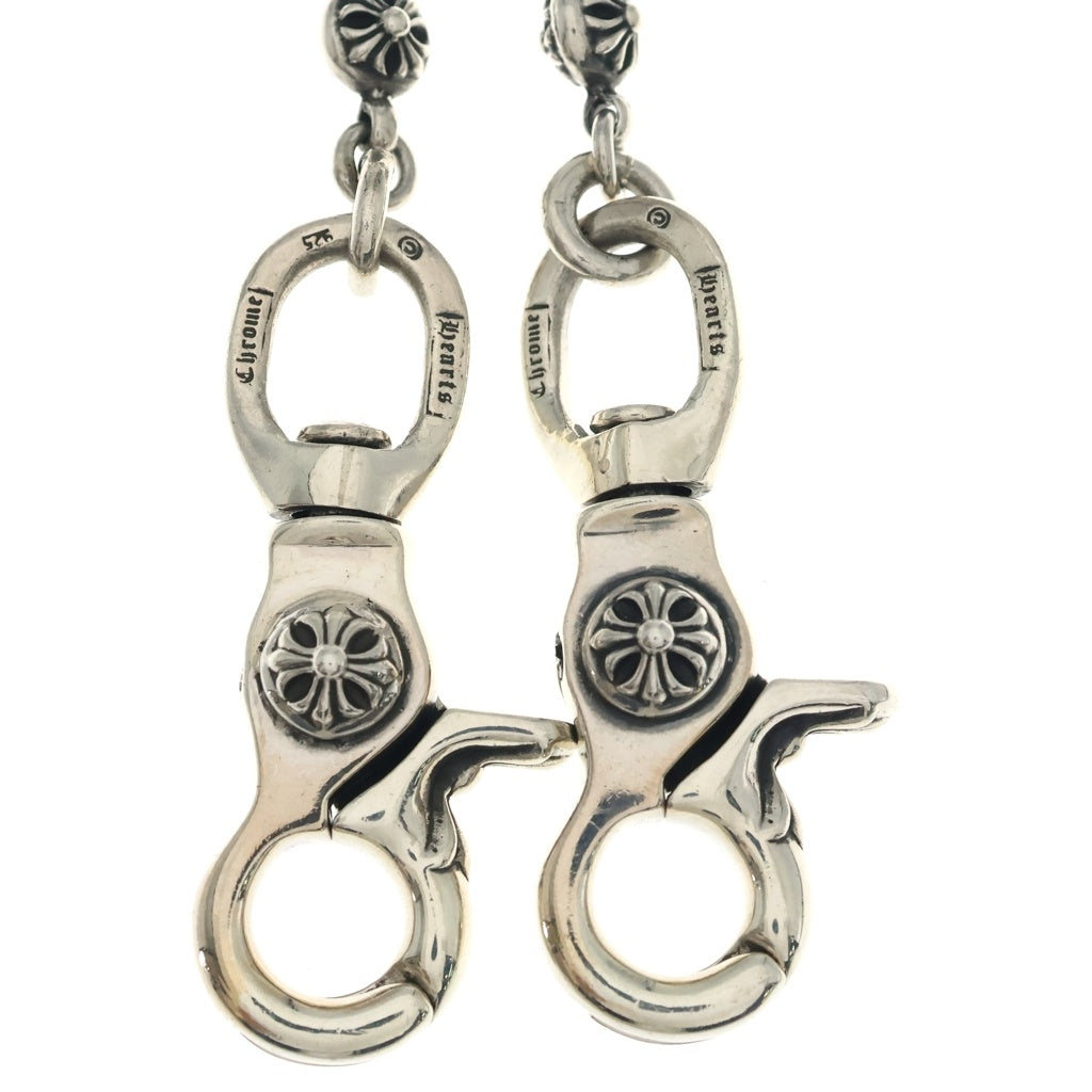 CHROME HEARTS(クロムハーツ) #1 CRS BALL XLONG-T 2CLIP #1クロスボール エクストラロング 2クリップウォレットチェーン シルバー
