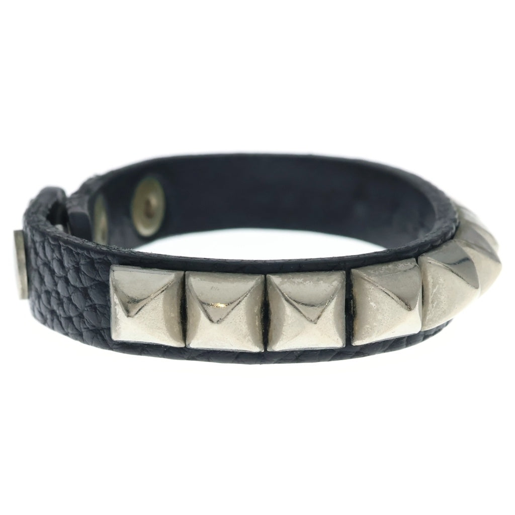 UNDERCOVER(アンダーカバー) PYLAMID STUDS LEATHER BRACELET ピラミッドスタッズ レザーブレスレット ブラック