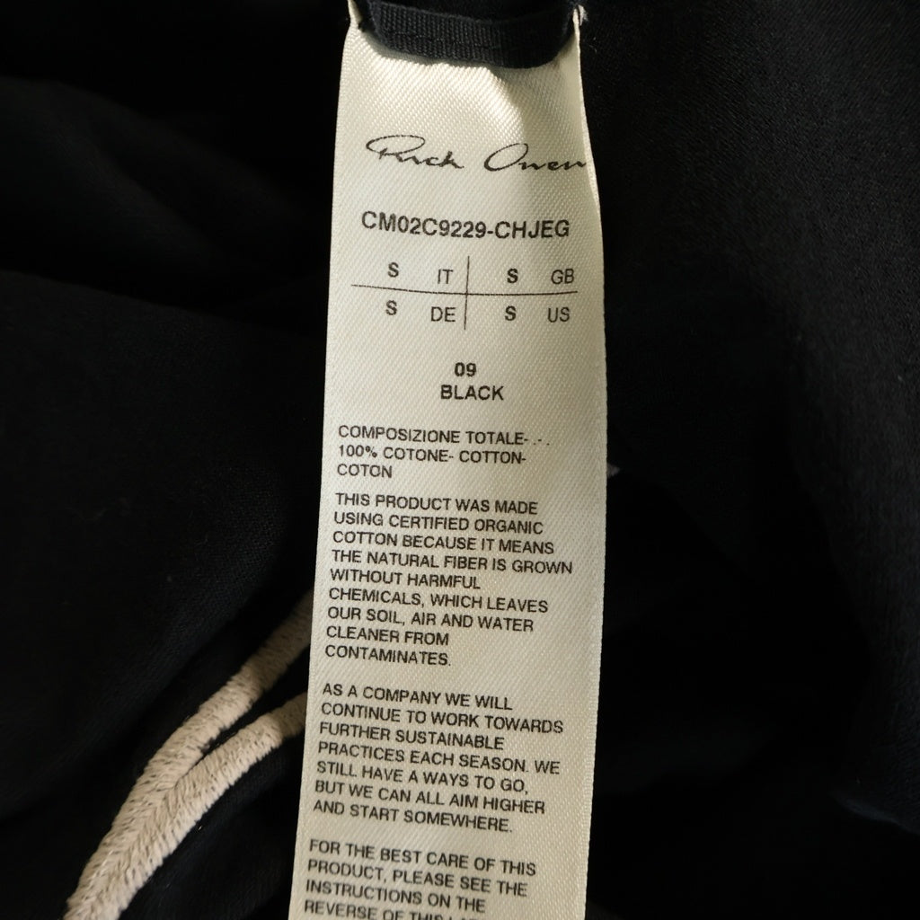 Rick Owens(リックオウエンス) 23AW ×Champion Logo Embroidered Tommy T-Shirt ロゴエンブロイデッドトミーTシャツ ロゴ刺繍クルーネックオーバーサイズ半袖Tシャツ CM02C9229-CHJEG ブラック