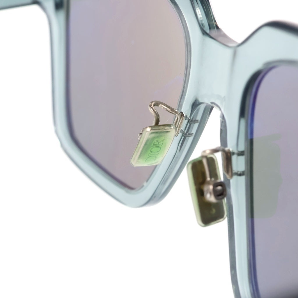 Christian Dior(クリスチャンディオール) CD Diamond S3F CDダイアモンド クリアアセテートスクエアフレームサングラス アイウェア 眼鏡 クリアグリーン レディース