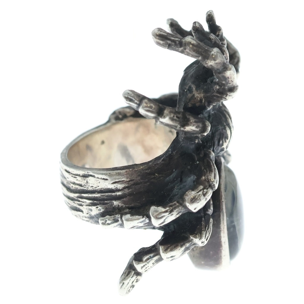 CRAZY PIG(クレイジーピッグ) CRYSTAL TARANTULA RING クリスタル スパイダー モチーフ リング シルバー