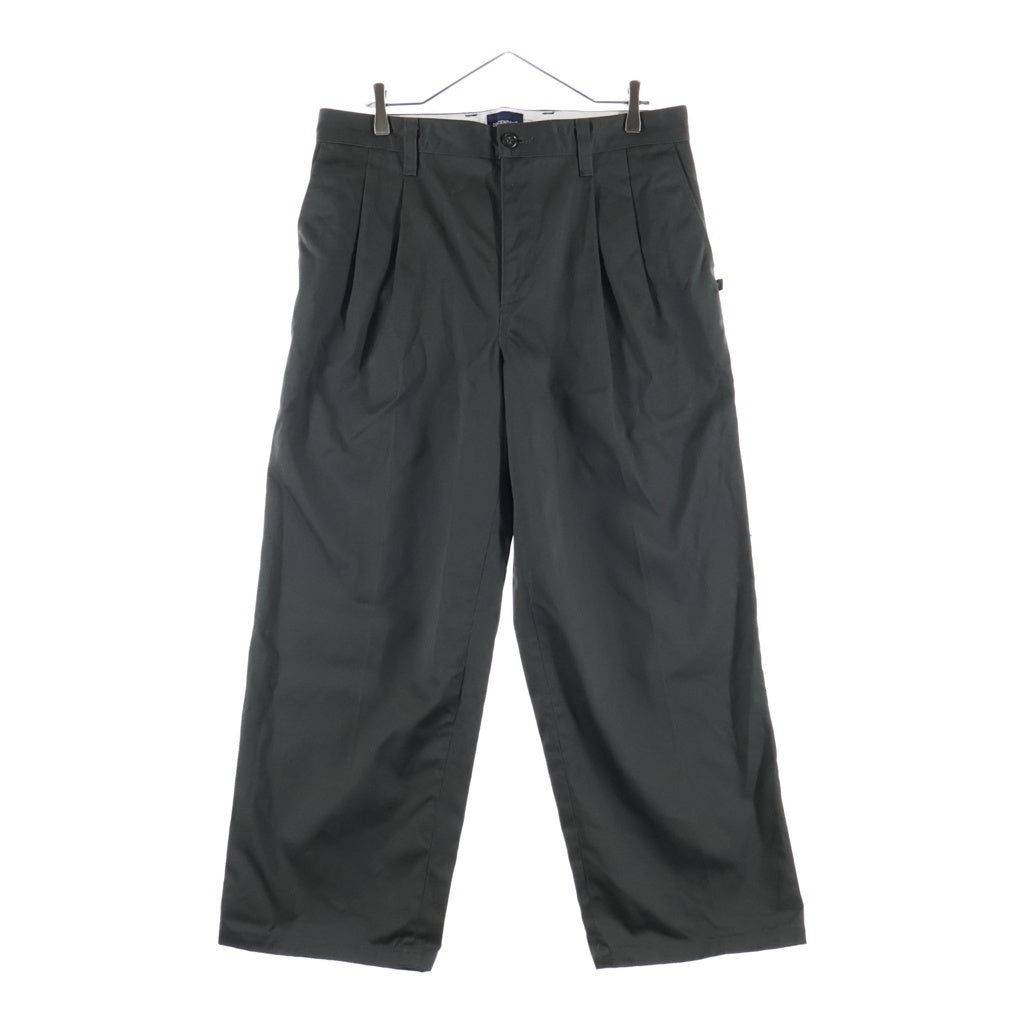 DESCENDANT(ディセンダント) SF WIDE TWILL TROUSERS ワイド ツータック パンツ ダークグレー