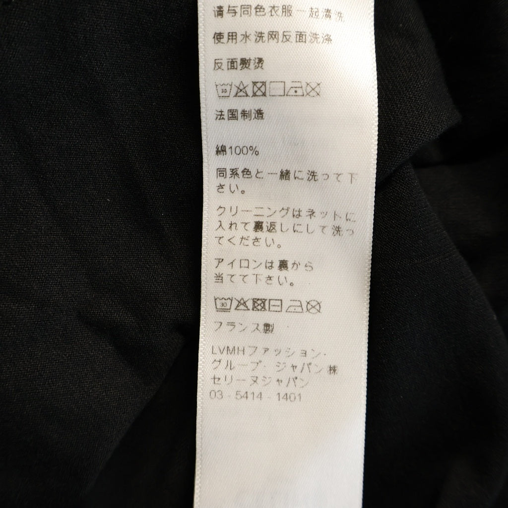 CELINE(セリーヌ) ロゴプリント クルーネック 半袖Tシャツ カットソー ブラック 2X764671Q