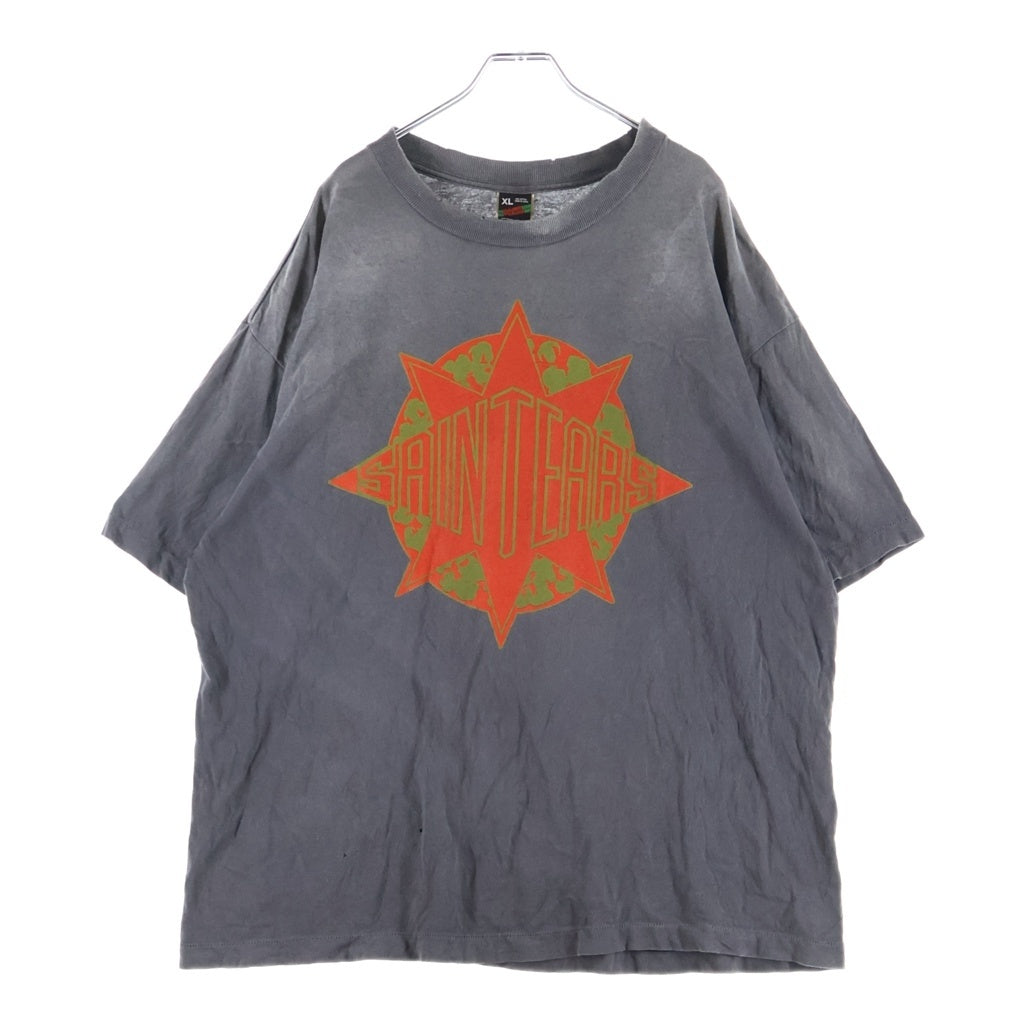 SAINT MICHAEL(セントマイケル) 24AW X DENIM SS TEE ST TEARS 半袖Tシャツ カットソー ブラック SM-YS1-0000-C45