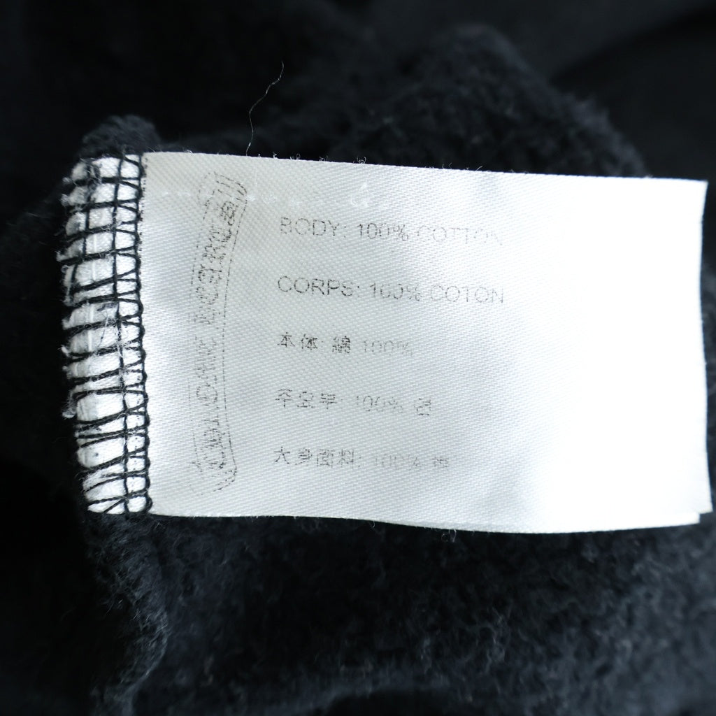 CHROME HEARTS(クロムハーツ) SWTSHRT PLVR 袖フローラル バックホースシュープリント スウェット プルオーバーパーカー ブラック