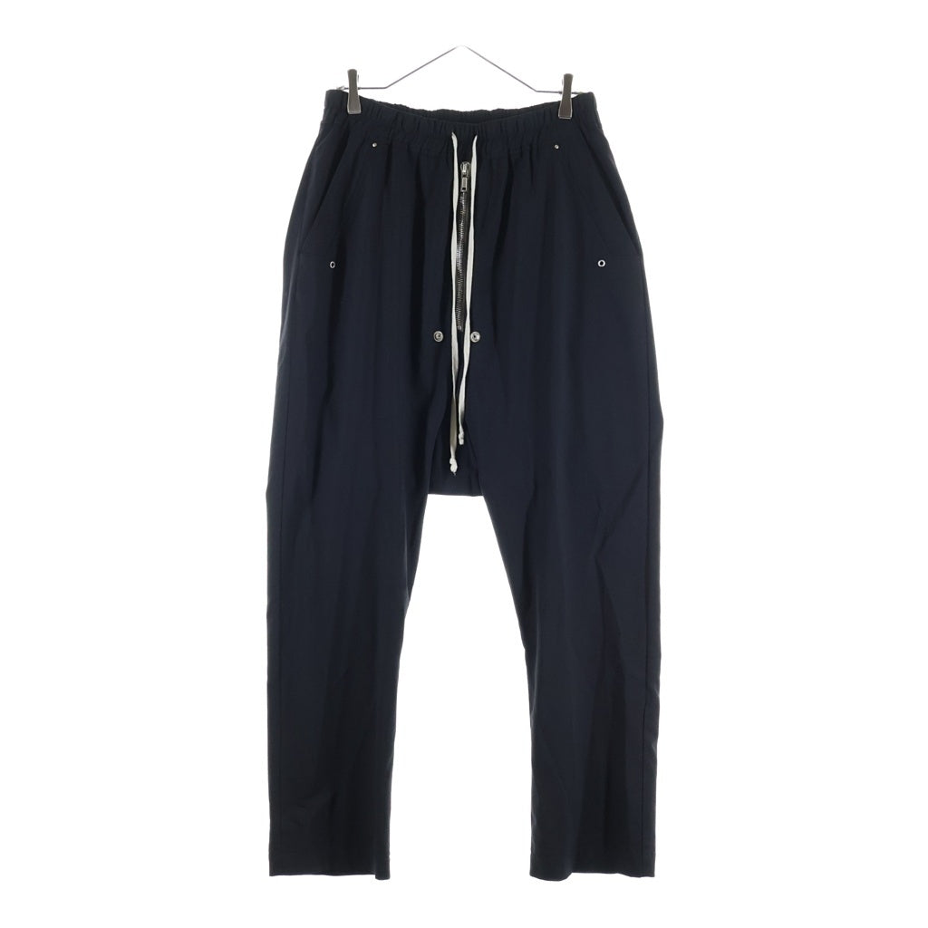 Rick Owens(リックオウエンス) 21AW GETHSEMANE Bela Drawstring Long ゲッセマネ期 ベラドローストリングロング フロントファスナードローストリングパンツ ブラック RU02A5392-ZL