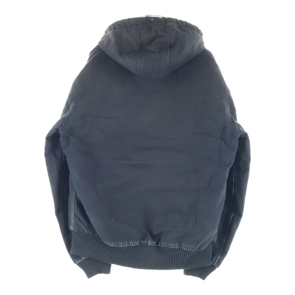 CARHARTT(カーハート) DUCK QUILTED FLANNEL-LINED ダックキルテッドフランネルラインド アクティブジャケット ジップアップフーデットジャケット ブラック 0J0140-M