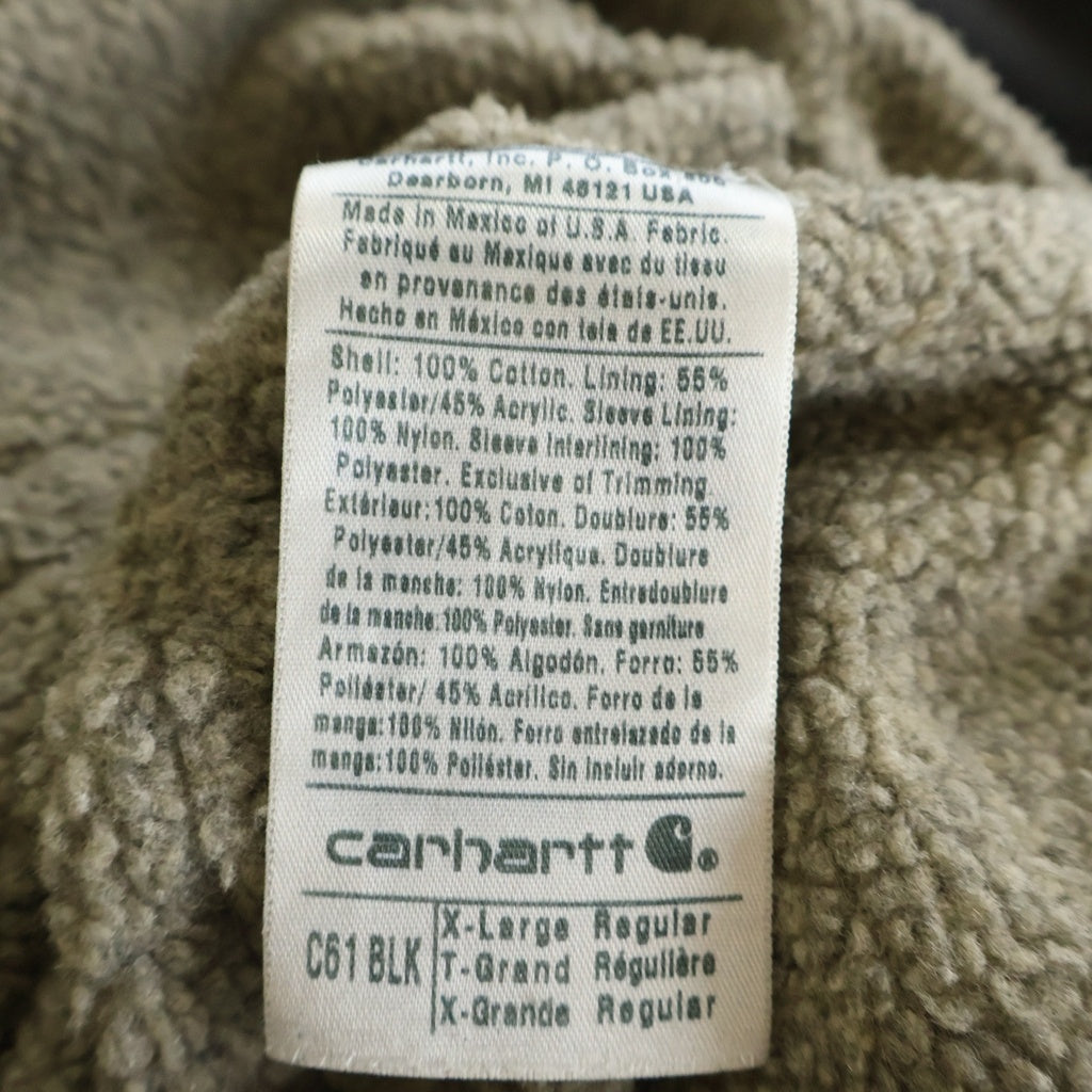 CARHARTT(カーハート) 90S C61 RIDGE COAT リッジコート ボアライナージップアップジャケット ブラック