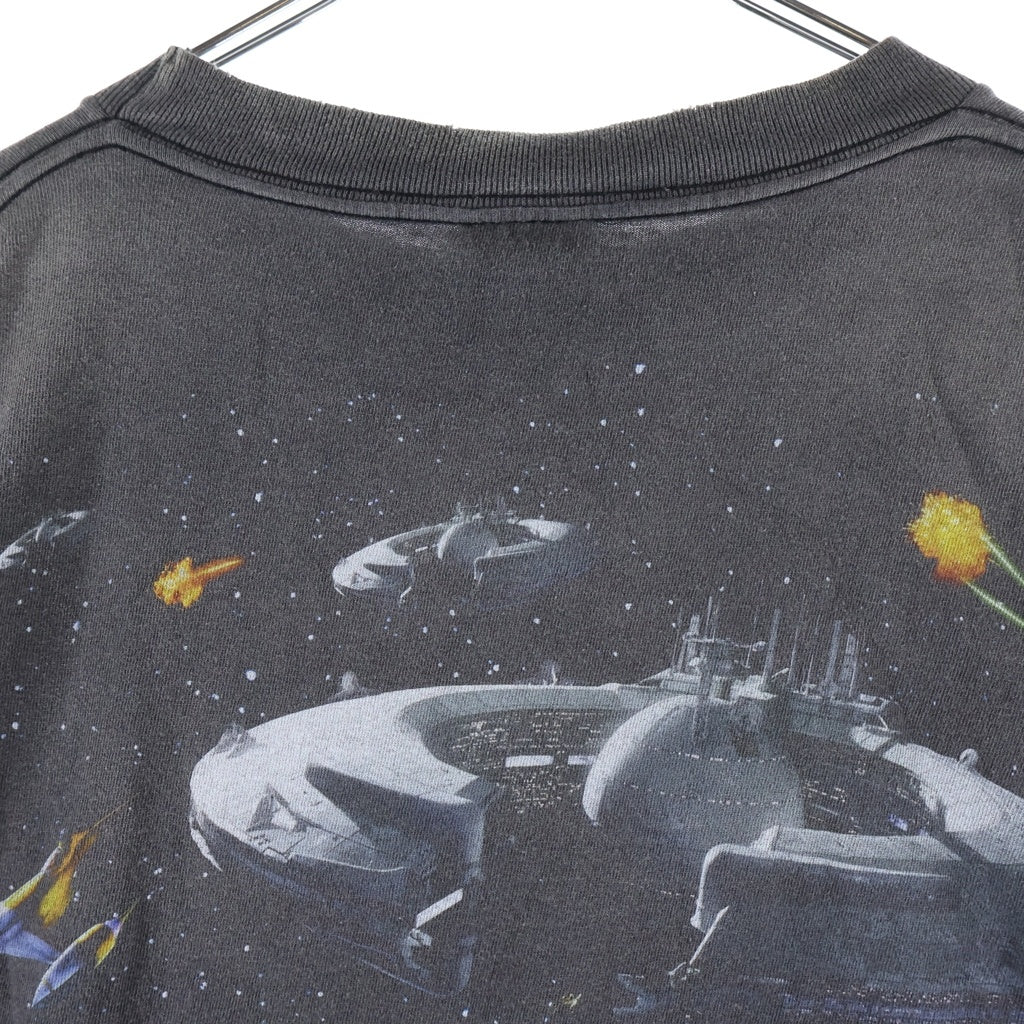 SAINT MICHAEL(セントマイケル) 25SS ×STAR WARS スターウォーズ ヴィンテージ加工 半袖Tシャツ カットソー ブラック SM-HR8-0000-C62