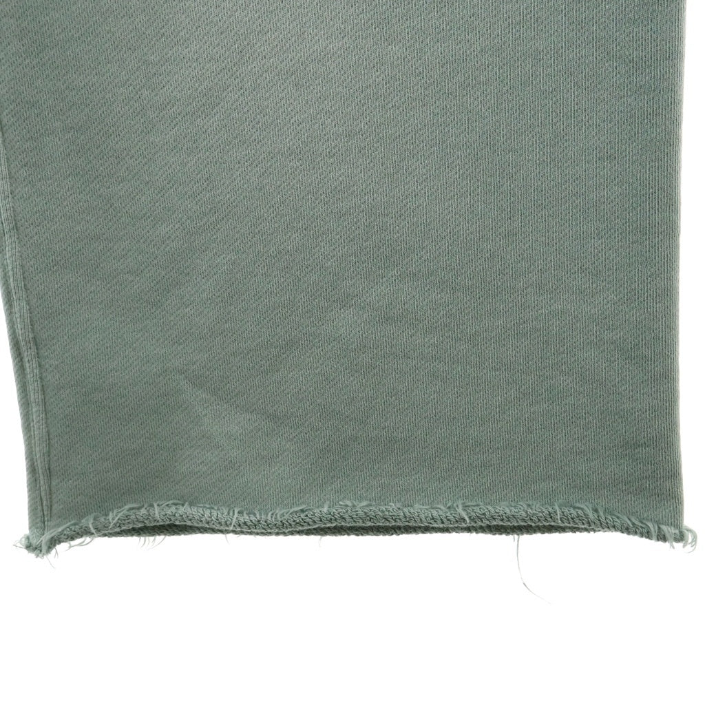 Paly Hollywood(パリーハリウッド) Alta Cienega Sweat Pants アルタシェネガスウェットパンツ ラインストーンロゴプリントダメージ加工スウェットロングパンツ ライトグリーン