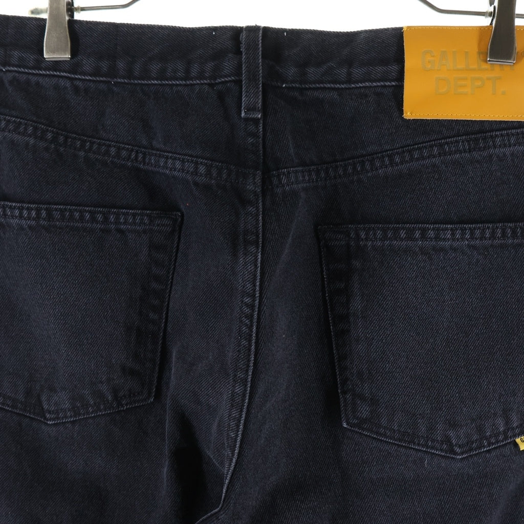 GALLERY DEPT.(ギャラリーデプト) 26SS MELROSE DENIM PANT メルローズデニムパンツ カットオフヘムボタンフライワイドデニムパンツ ブラック