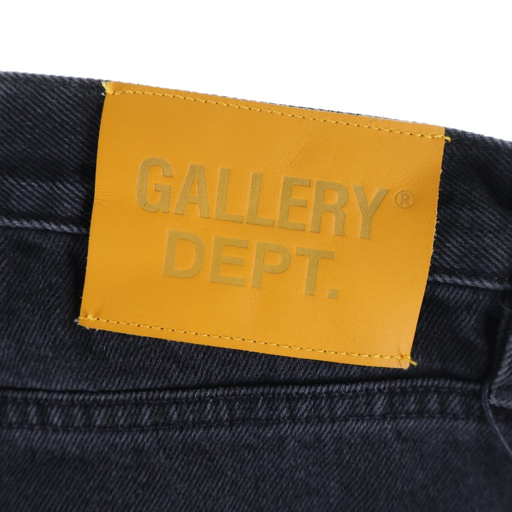 GALLERY DEPT.(ギャラリーデプト) 26SS MELROSE DENIM PANT メルローズデニムパンツ カットオフヘムボタンフライワイドデニムパンツ ブラック