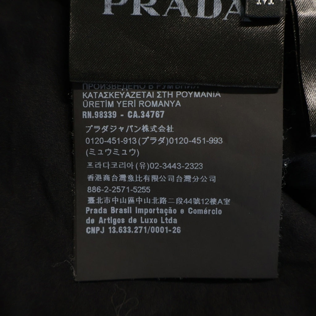 PRADA(プラダ) フロントロゴプリント 半袖Tシャツ カットソー ブラック UJN843 S231