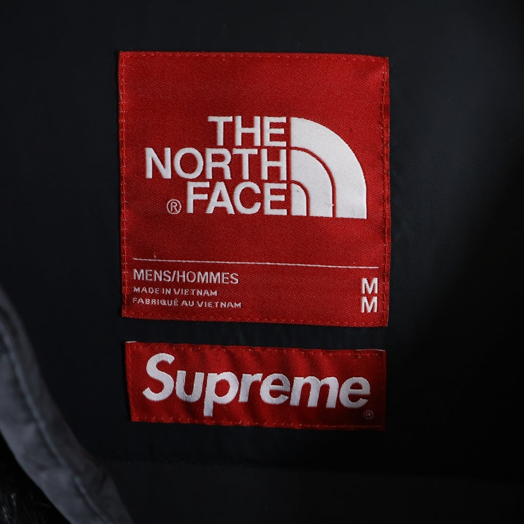 SUPREME(シュプリーム) 20AW ×The North Face Faux Fur Nuptse Jacket ×ザノースフェイス フェイクファーヌプシジャケット ロゴパッチジップアップダウンジャケット ブラック NF0A55VT