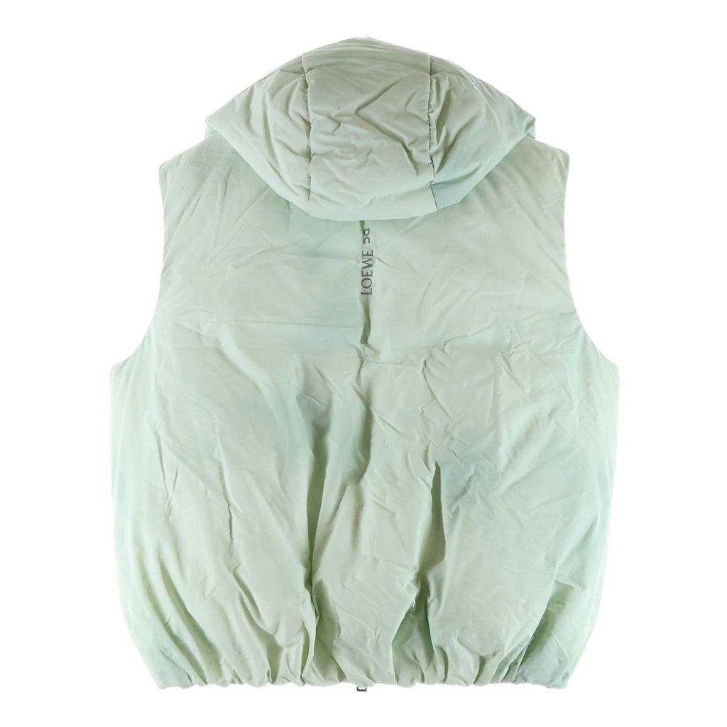 LOEWE(ロエベ) ×ON Puffer Vest ×オン パファーベスト ジップアップナイロンフーデットダウンベスト レディース ライトグリーン 1WE12822919