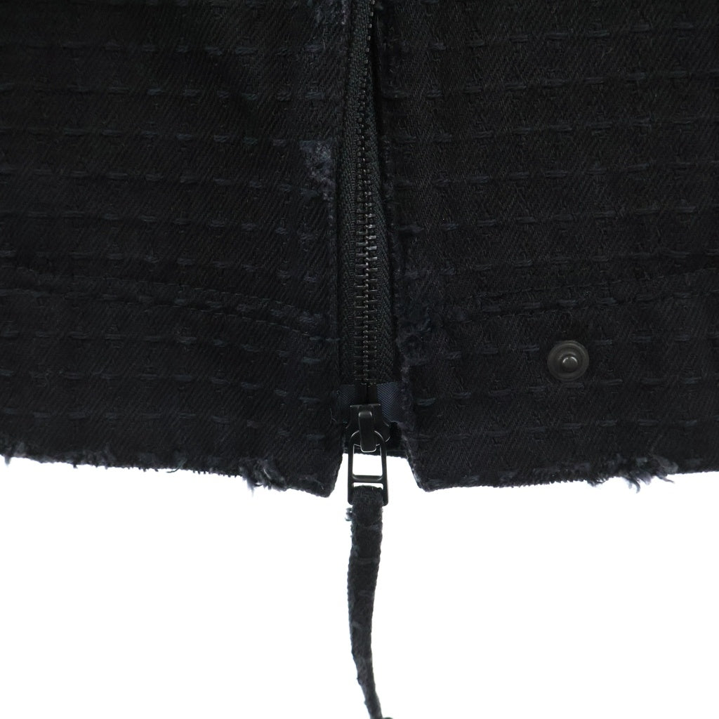 JIAN YE(ジェン イェ) 25AW MMTR COAT 2WAY マルチポケット ジップアップ ロングコート ジャケット ブラック JI-25AW-CT01-1