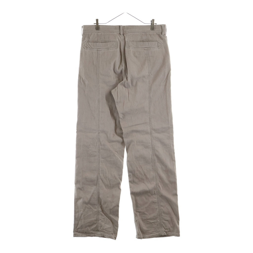 KIKO KOSTADINOV(キココスタディノフ) 26SS Remora Panelled Trouser フロント ダメージ加工 パンツ ブラウン