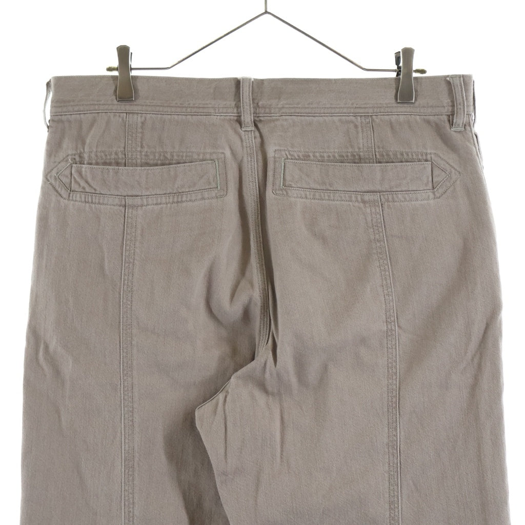 KIKO KOSTADINOV(キココスタディノフ) 26SS Remora Panelled Trouser フロント ダメージ加工 パンツ ブラウン