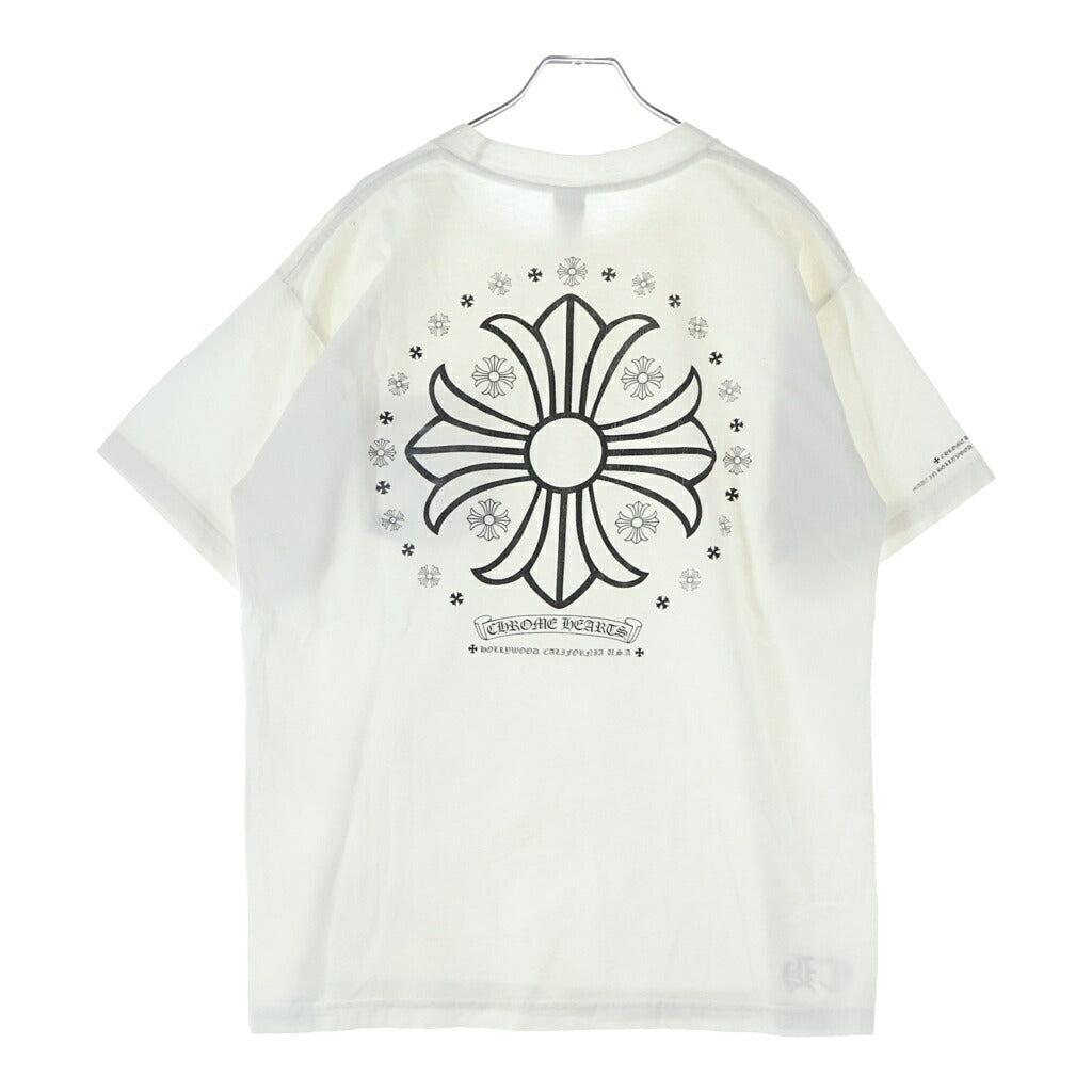 CHROME HEARTS(クロムハーツ) OLD CH PLS S/S T-SHIRTS バックCHプラスプリント 半袖Tシャツカットソー ホワイト
