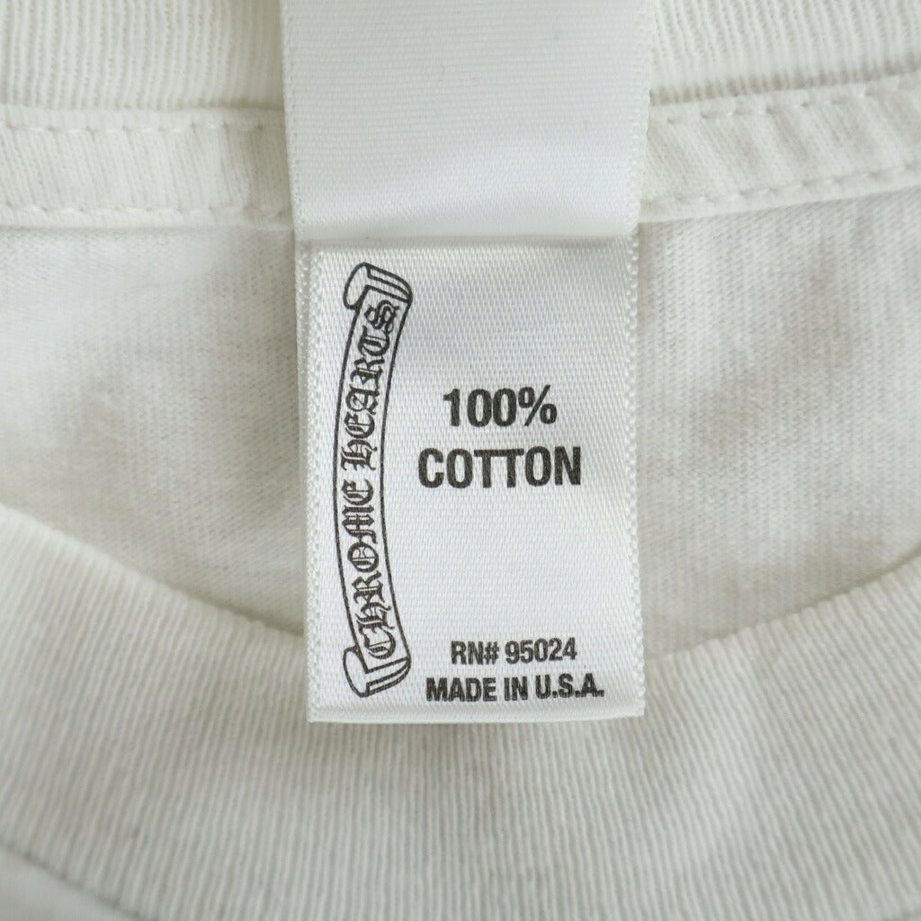 CHROME HEARTS(クロムハーツ) OLD CH PLS S/S T-SHIRTS バックCHプラスプリント 半袖Tシャツカットソー ホワイト