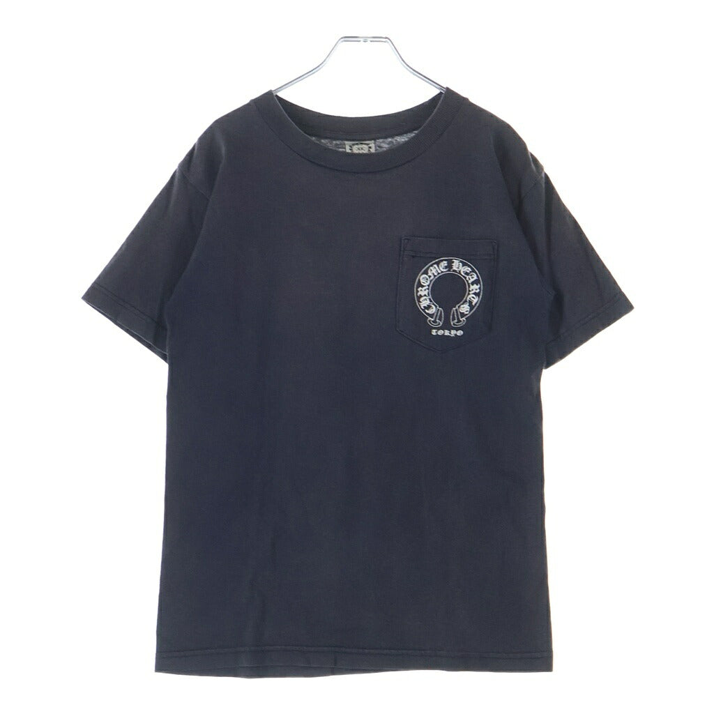 CHROME HEARTS(クロムハーツ) OLD TOKYO FUCK YOU TEE フロントポケット 東京限定 クロスプリント 半袖Tシャツ カットソー ブラック