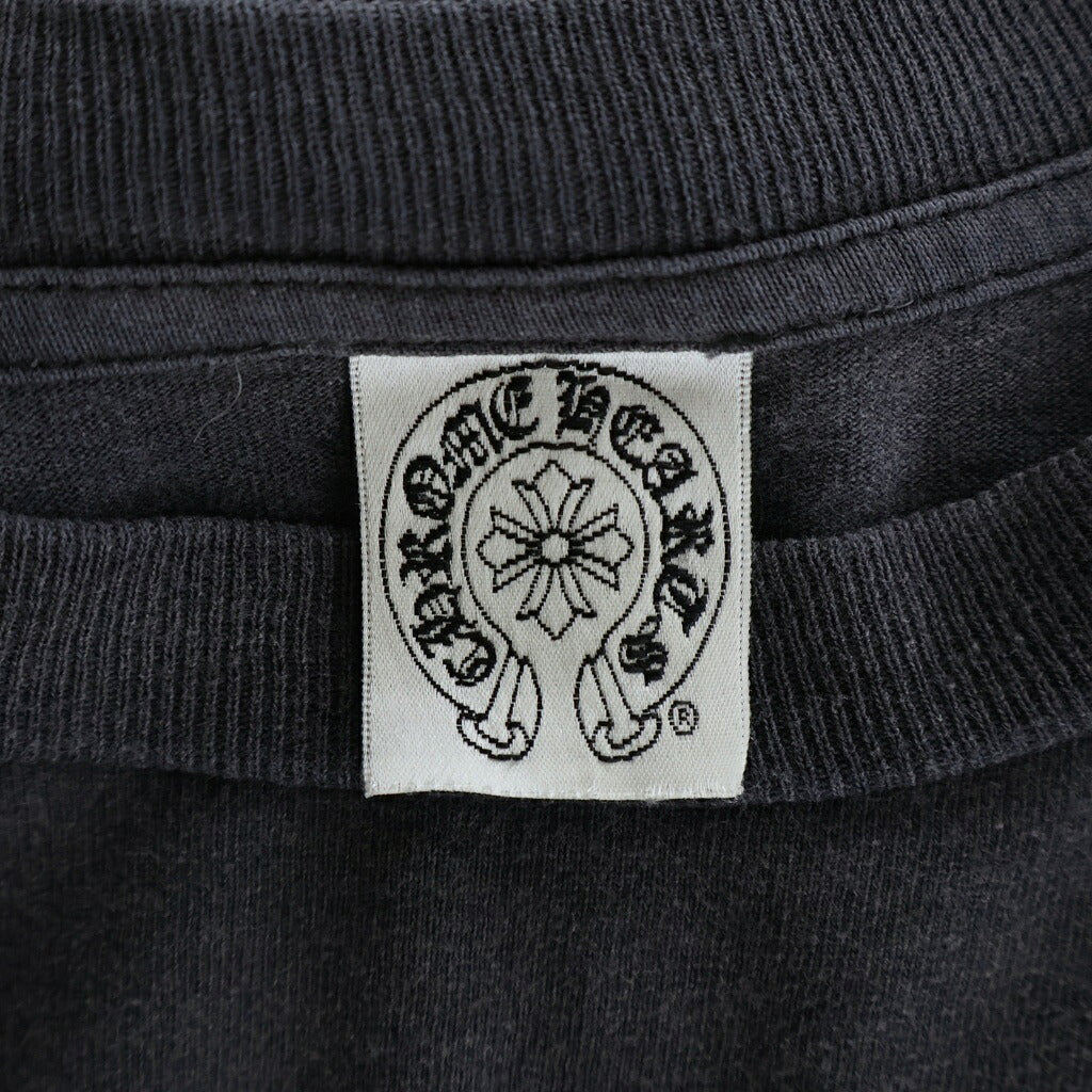 CHROME HEARTS(クロムハーツ) OLD TOKYO FUCK YOU TEE フロントポケット 東京限定 クロスプリント 半袖Tシャツ カットソー ブラック