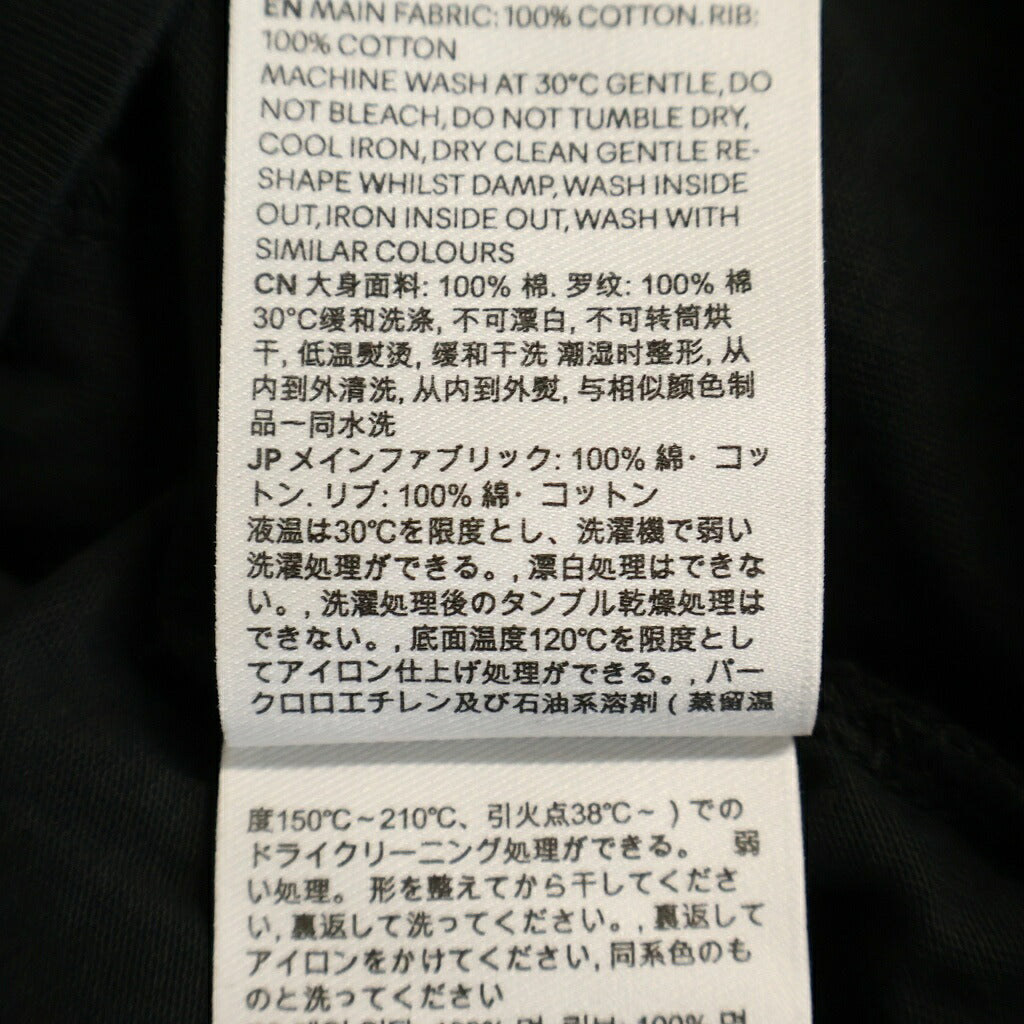 ami paris(アミパリス) CONTRASTED AMI DE COEUR TSHIRT ロゴエンブロイダリー クルーネック半袖Tシャツ カットソー ブラック HTS416.724