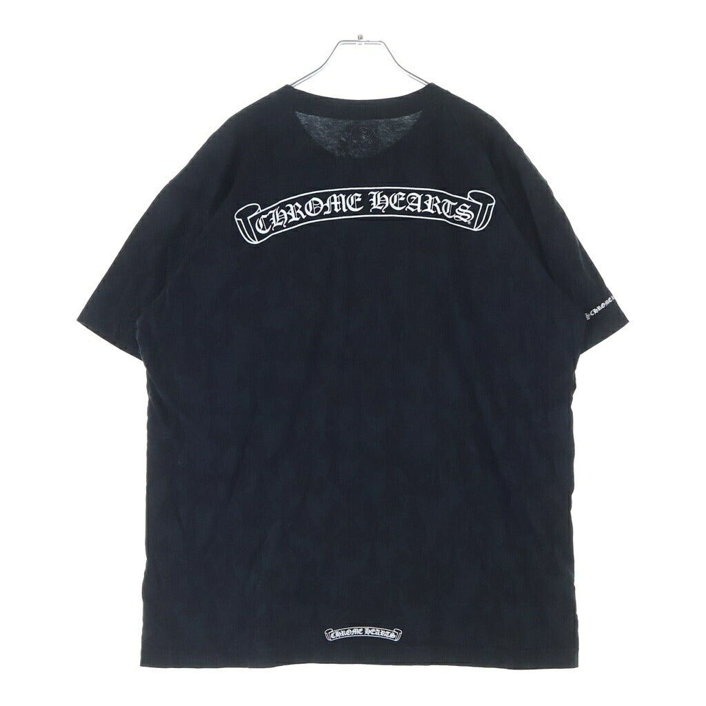 CHROME HEARTS(クロムハーツ) 24SS Graveyard Cemetery Cross Tee グレイブヤード セメタリー クロス 半袖Tシャツ カットソー ブラック