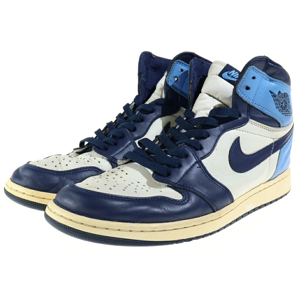 NIKE(ナイキ) AIR JORDAN 1 HIGH OG Obsidian エアジョーダン1 オブシディアン ハイカットスニーカー ホワイト/ブルー US11/29cm 555088-140