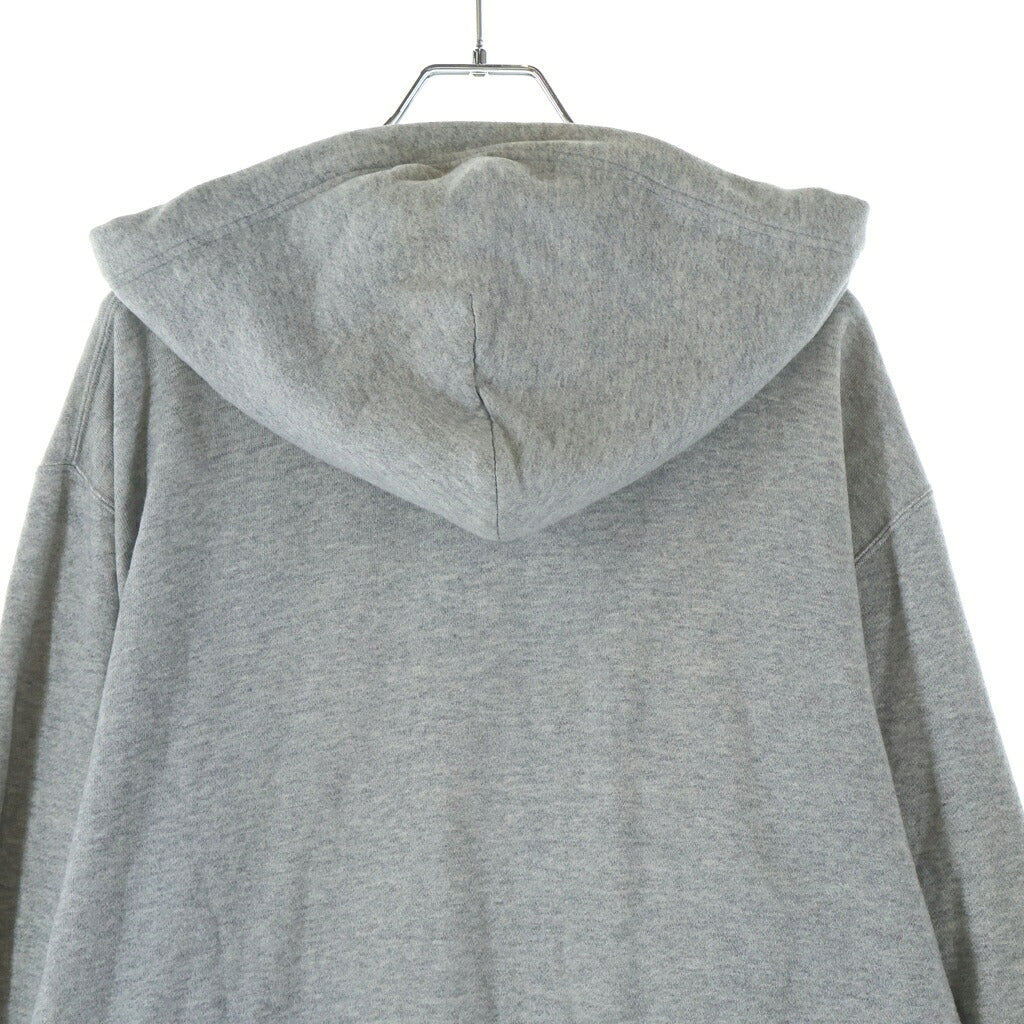 PLAY COMME des GARCONS(プレイコムデギャルソン) フロントロゴ ジップアップ パーカー スウェット グレー AZ-T168