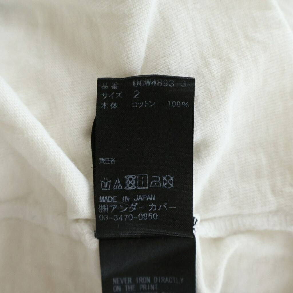 UNDERCOVER(アンダーカバー) THE DEAD HERMITS フロントプリント 半袖Tシャツ カットソー ホワイト UCW4893-3