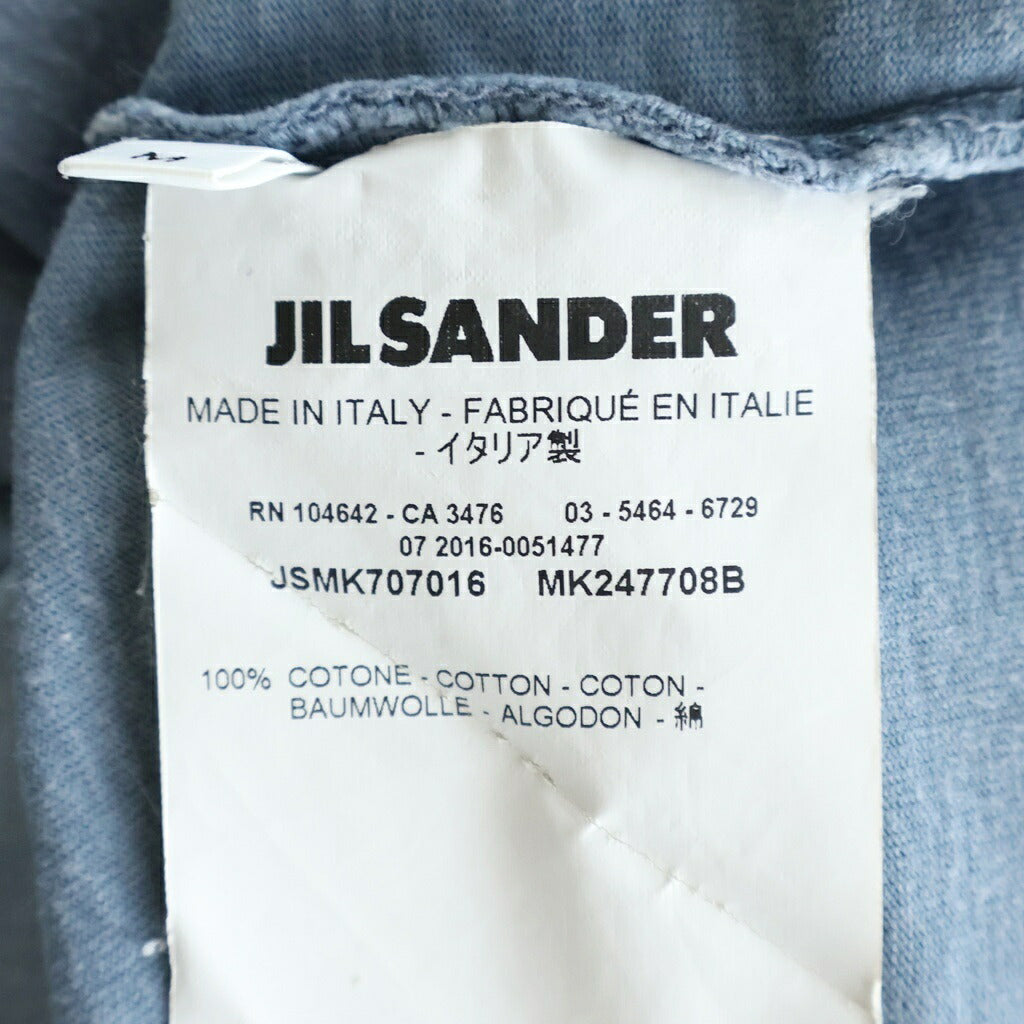 JIL SANDER(ジルサンダー) 20SS オーバーサイズ 半袖Tシャツ カットソー ブルー JSMK07016