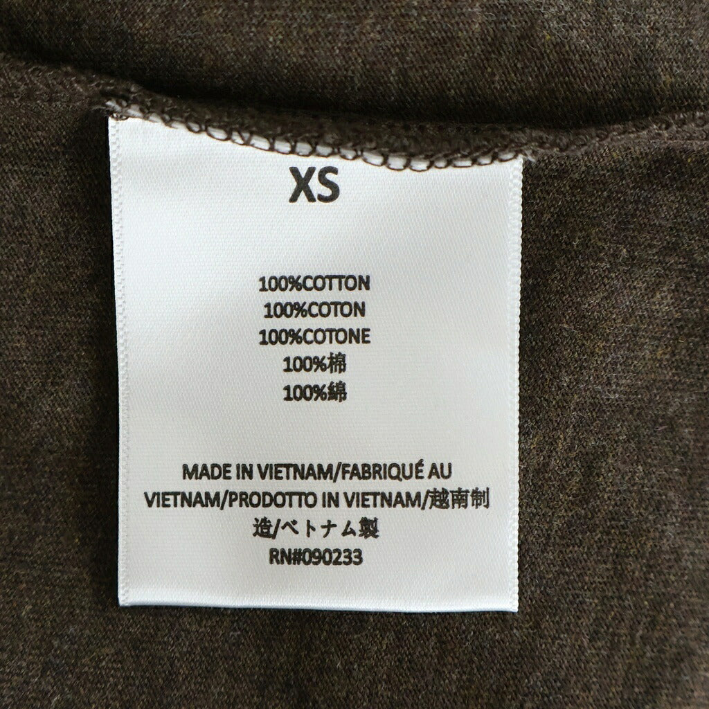 FEAR OF GOD ESSENTIALS(フィアオブゴッド エッセンシャルズ) Rubber Logo Oversized L/S Tee ラバーロゴオーバーサイズドロングスリーブTシャツ モックネック長袖Tシャツ ブラウン